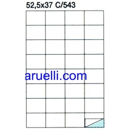 Etichette Foglio A4 52.5x37...