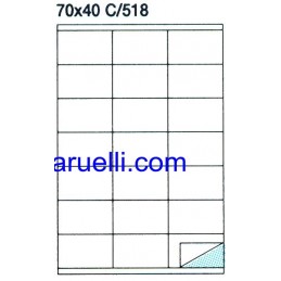 Etichette Foglio A4 70x40...