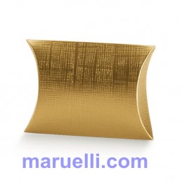 BUSTA 100X100X35 SETA ORO...