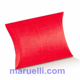 BUSTA 100X100X35 SETA ROSSO...