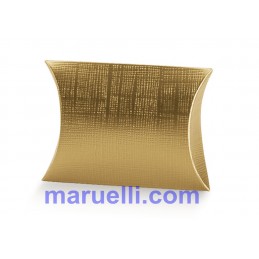 BUSTA 70X70X25 SETA ORO...